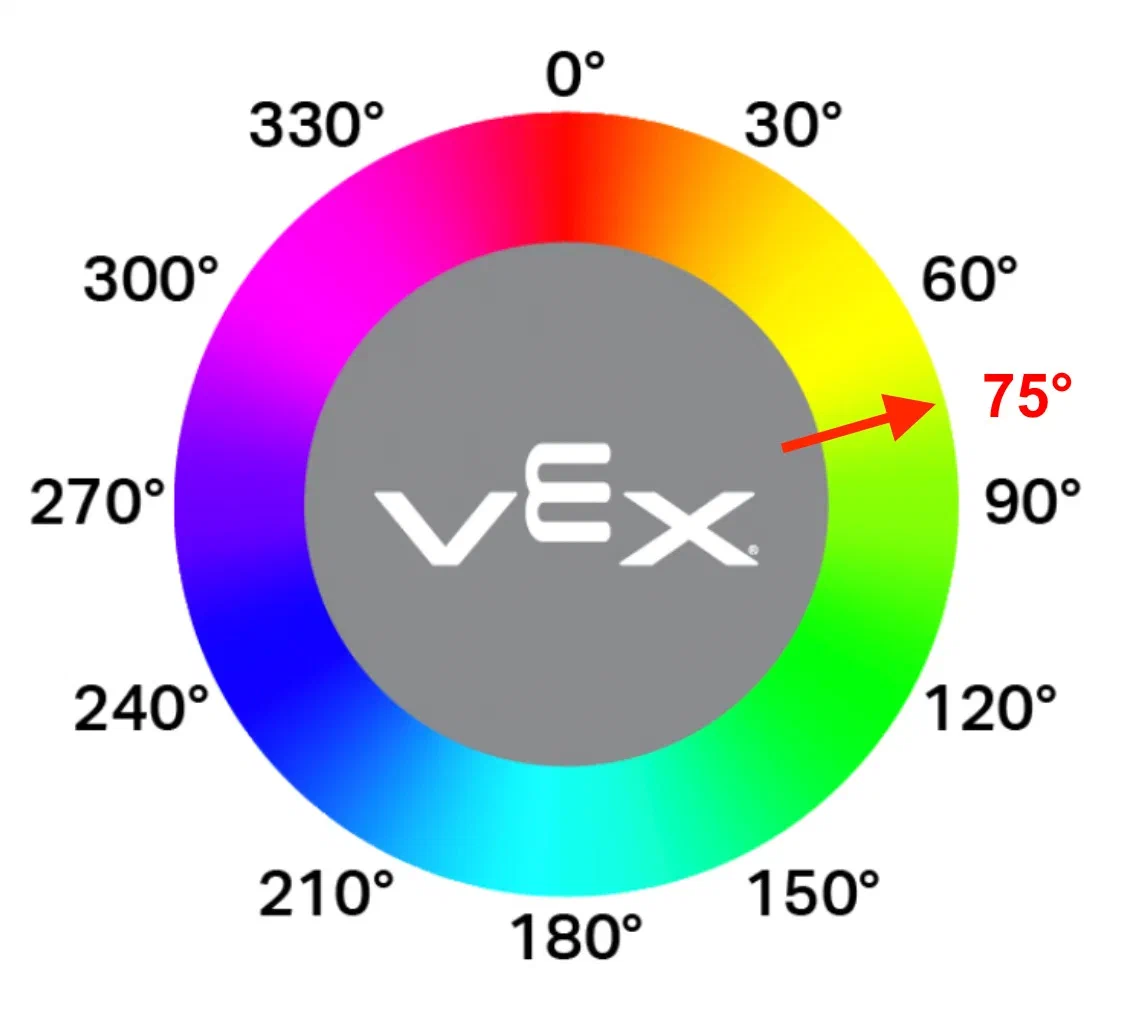 VEX Hue Color Chart